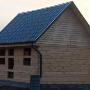 Баня 4х6 из бруса 150х100 под усадку. Б-29