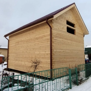 Дом 6х8 из бруса 150х150 под усадку. Д-27
